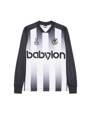 Babylon BFC Football Jersey in Black. Size L. Also in M, XL/1X.