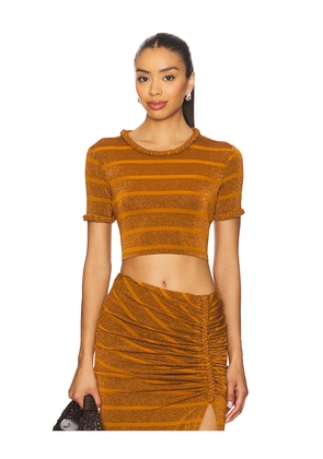 AZULU Susy Top in Cognac. Size L. Also in XS, S, M.