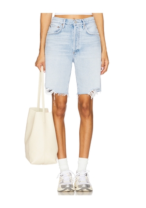 AGOLDE 90's Mid Rise Loose Short in Blue. Size 25. Also in 24, 26, 29, 30.