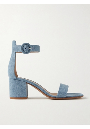 Gianvito Rossi - Versilia 60 Denim Sandals - Blue - IT34,IT35,IT35.5,IT36,IT36.5,IT37,IT37.5,IT38,IT38.5,IT39,IT39.5,IT40,IT40.5,IT41,IT41.5,IT42