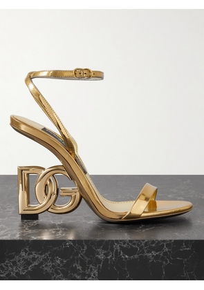 Dolce & Gabbana - Formale Embellished Metallic Leather Sandals - Gold - IT35,IT35.5,IT36,IT36.5,IT37,IT37.5,IT38,IT38.5,IT39,IT39.5,IT40,IT40.5,IT41,IT42