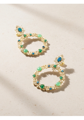 Suzanne Kalan - 18-karat Gold Multi-stone Earrings - One size
