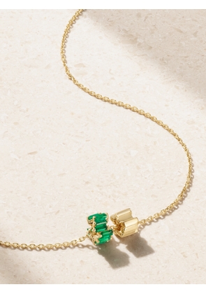 Suzanne Kalan - 18-karat Gold Emerald Necklace - One size