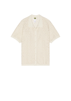 Agua Bendita Jared Shirt in Cream in Cream. Size L. Also in S, M.