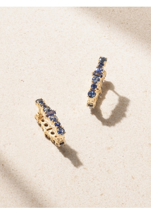Ileana Makri - Rivulet 18-karat Gold Sapphire Hoop Earrings - One size