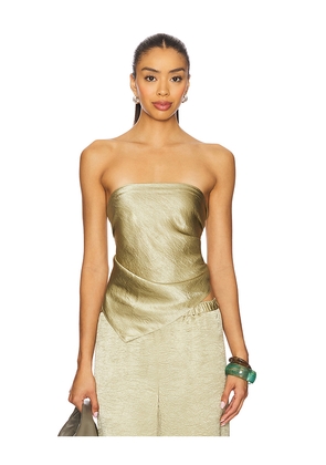 Enza Costa x REVOLVE Scarf Top in Sage.