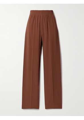FFORME - Maud Crepe Wide-leg Pants - Brown - x small,small,medium,large,x large