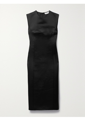 Veronica de Piante - Grace Duchesse Silk-satin Midi Dress - Black - IT38,IT40,IT42,IT44,IT46