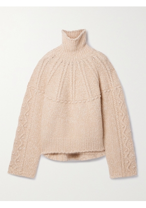 Altuzarra - Booth Cable-knit Turtleneck Sweater - Neutrals - x small,small,medium,large,x large