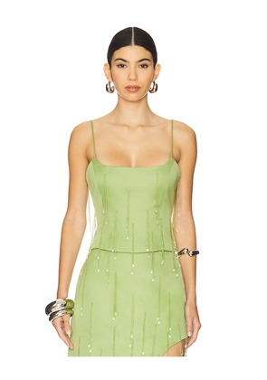 DELFI Bijou Top in Green. Size L. Also in XS, S, M.