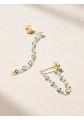 JIA JIA - 14-karat Gold Topaz Earrings - Blue - One size