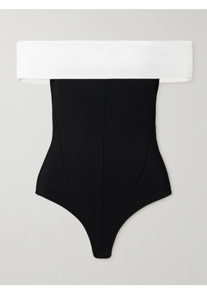 Galvan - Aria Stretch-knit Bodysuit - Black - x small,small,medium,large,x large