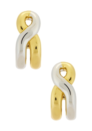 Demarson Odell Hoop in Metallic Silver.