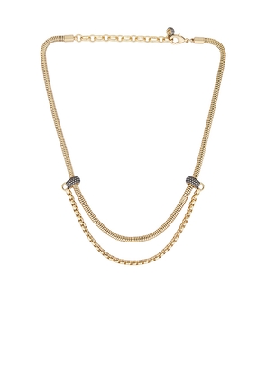 Demarson Venice Necklace in Metallic Silver.
