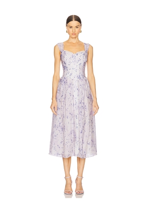 Bardot Malea Midi Dress in Blue. Size 10. Also in 2, 4, 6, 8, 12.