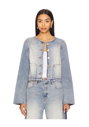 Abrand Caitlin Denim Jacket in Blue. Size M. Also in S, XS, XL.