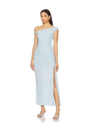 Bardot Layana Asymmetrical Dress in Baby Blue. Size L. Also in S, XS.