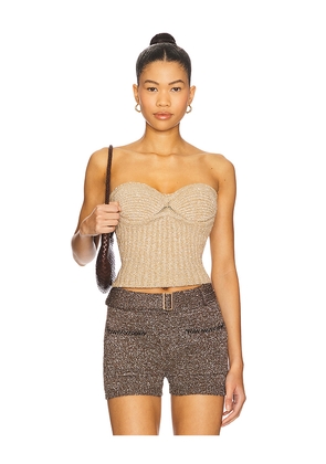 ASTA RESORT Colette Corset in Brown. Size L. Also in XS, S, M, XL.