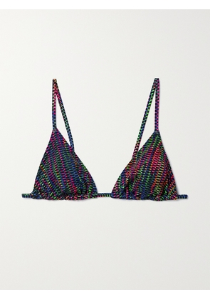 Eres - Rayon Printed Stretch Bikini Top - Multi - FR 38,FR 40,FR 42,FR 44