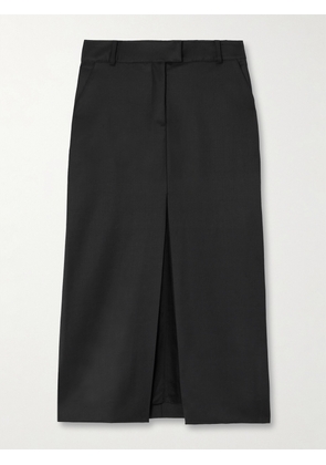 Johanna Ortiz - + Net Sustain Defensa Noble Wool-twill Midi Skirt - Black - US0,US2,US4,US6,US8,US10,US12