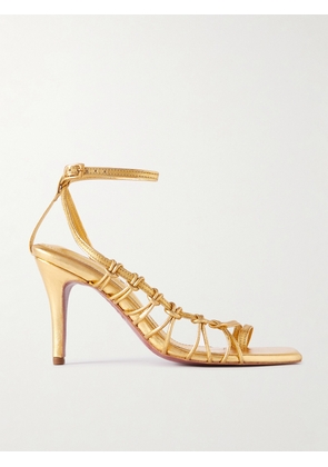 Johanna Ortiz - + Net Sustain Aventurera Nocturna Metallic-leather Sandals - Gold - IT36,IT37,IT38,IT39,IT40,IT41