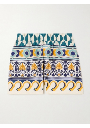 La DoubleJ - Printed Cotton-poplin Shorts - Multi - xx small,x small,small,medium,large,x large,xx large