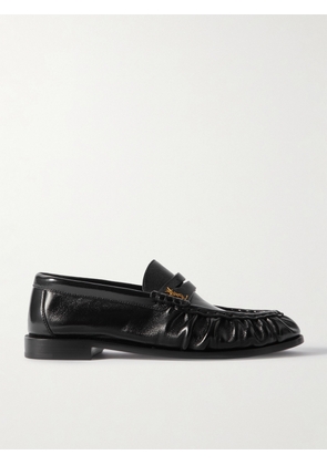 SAINT LAURENT - Le Loafer Leather Loafers - Black - EU 34,EU 34.5,EU 35,EU 35.5,EU 36,EU 36.5,EU 37,EU 37.5,EU 38,EU 38.5,EU 39,EU 39.5,EU 40,EU 40.5,EU 41,EU 41.5,EU 42