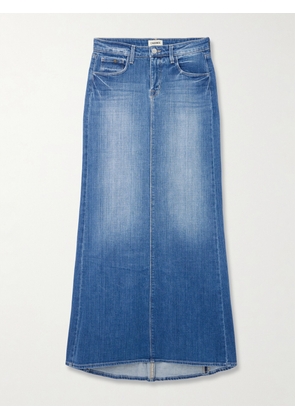 L'AGENCE - Kailani Denim Maxi Skirt - Blue - 23,24,25,26,27,28,29,30,31
