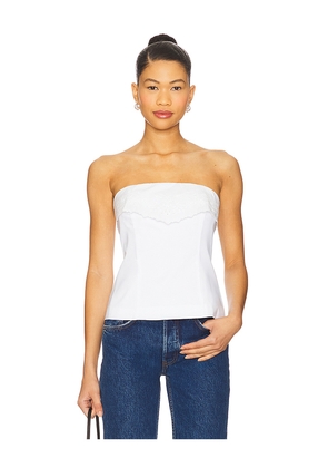 Camila Coelho Ansela Top in White. Size L. Also in XXS, XS, S, M, XL.