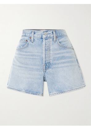 AGOLDE - Parker Long Clean Denim Shorts - Blue - 23,24,25,26,27,28,29,30,31,32