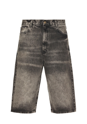 Boiler Room Cut Off Denim Shorts in Black. Size 30. Also in 32, 34.