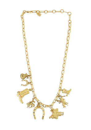 Elizabeth Cole Dakota Necklace in Metallic Gold.