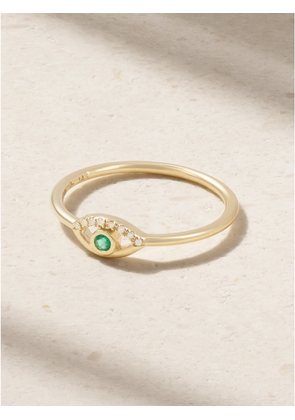 Melissa Joy Manning - Wink 14-karat Gold, Diamond And Emerald Ring - 6,7