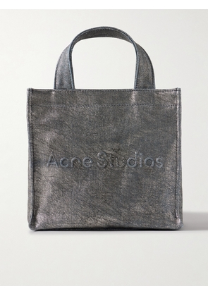 Acne Studios - Embossed Distressed Metallic Denim Tote - Blue - One size