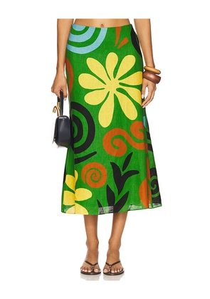 Cala de la Cruz Fabiana Skirt in Green. Size M. Also in XS.