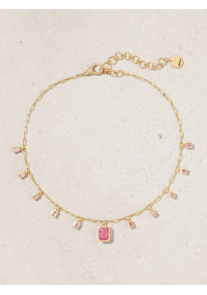 SHAY - 18-karat Rose Gold, Sapphire And Diamond Necklace - Pink - One size