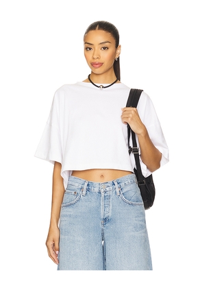 AGOLDE Arli Tee in White. Size M. Also in XS, S.