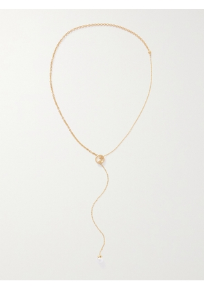 Gucci - Blondie Gold-tone Faux Pearl Necklace - Cream - One size