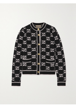 Gucci - Jacquard-knit Wool-bouclé Cardigan - Black - XXXS,XXS,XS,S,M,L,XL,XXL,XXXL