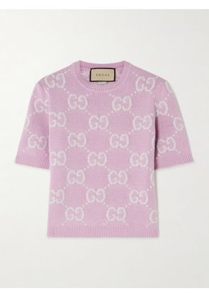 Gucci - Wool-jacquard Sweater - Pink - XXS,XS,S,M,L,XL,XXL