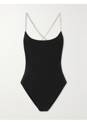 Lido - + Net Sustain Uno Chain-embellished Swimsuit - Black - x small,small,medium,large,x large
