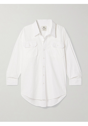 DENIMIST - Cotton And Linen-blend Shirt - White - xx small,x small,small,medium,large