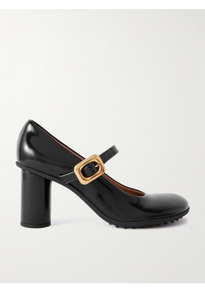 Bottega Veneta - Atomic Glossed-leather Mary Jane Pumps - Black - EU 37,EU 38,EU 39,EU 40,EU 41