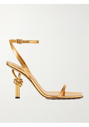 Bottega Veneta - Knot Metallic Leather Sandals - Gold - EU 37,EU 38,EU 39,EU 39.5,EU 40.5