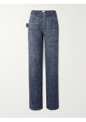 Bottega Veneta - Denim-effect Woven Straight-leg Pants - Blue - IT36,IT38,IT40,IT42,IT44,IT46,IT48