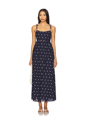 BEACH RIOT Valory Maxi Dress in Navy. Size M. Also in XS, S.