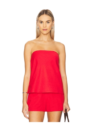 BEACH RIOT Celeste Sleeveless Top in Red. Size M. Also in XL, XS.