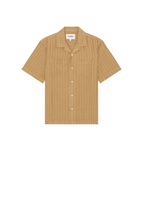 Corridor Boulder Retro Camp Shirt in Brown. Size L. Also in S, M, XL/1X.