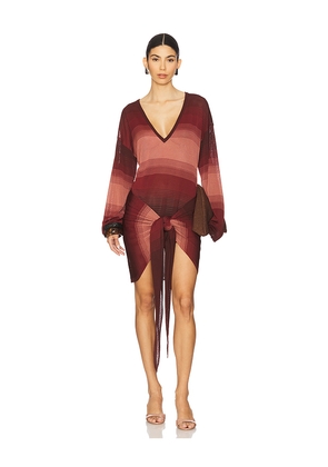 THE ATTICO Mini Dress in Pink. Size 38. Also in 40, 42.