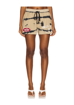 Boys Lie I'm The Captain Basic Short in Tan. Size XL/1X. Also in XS.